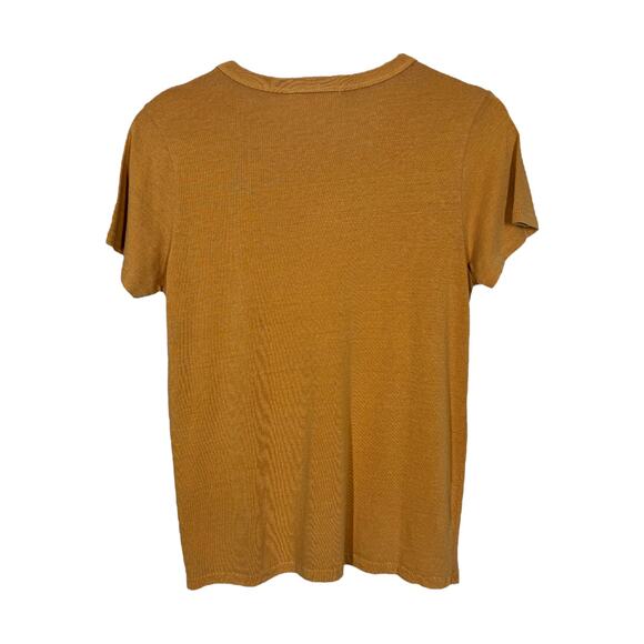 Junk Food All American Drinking Team Tee Medium Mustard Brown Retro Slim Fit New - Picture 4 of 6